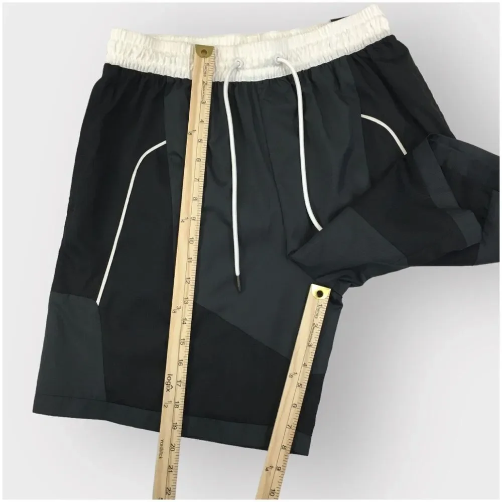 New NIKE Throwback Basketball Shorts Mens Size M CV1862-070‎ Black Gray